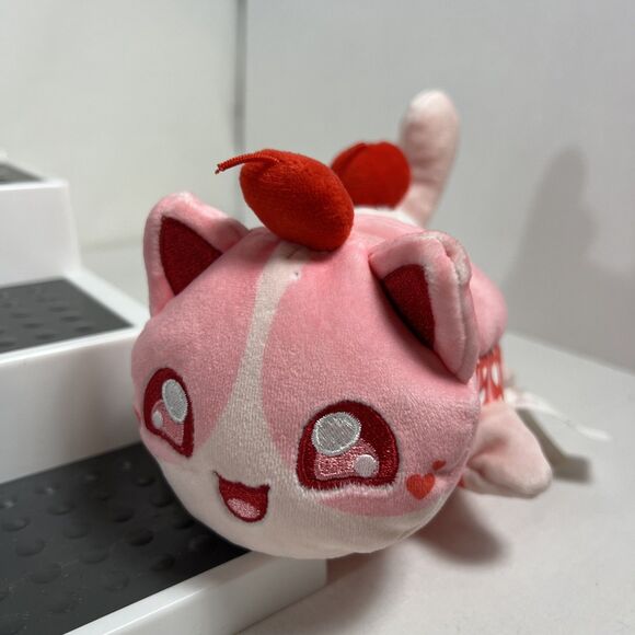 Aphmau MeeMeows Litter 3 Pink Cherry Cupcake Cat 6" Plush Valentines - Picture 4 of 12